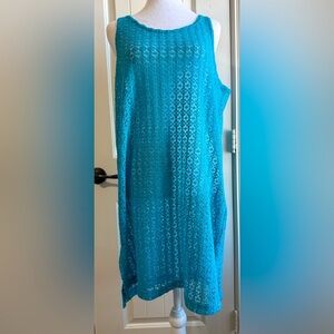 Jeannette Gandara crocheted bathing suit cover up